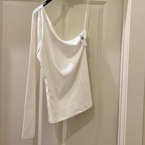 NWT Old Navy Off the Shoulder Ivory Top